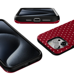 On the Dot | Maroon Polka Dot Case