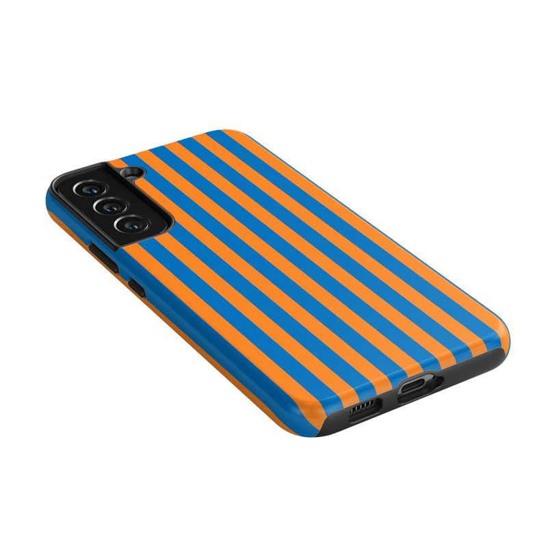 Go New York | Blue & Orange Stripes Case
