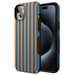 Go New York | Blue & Orange Stripes Case