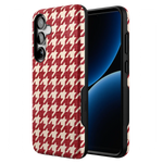 Scarlet Stitch | Red Houndstooth Case