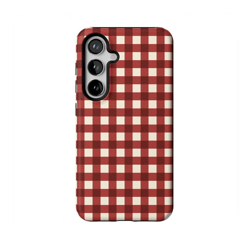 Checked Twice | Red Plaid Case