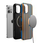 Go New York | Blue & Orange Stripes Case