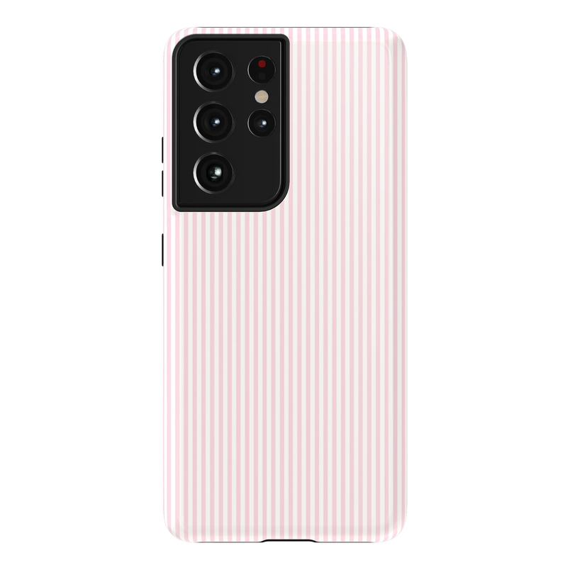 Stripes and the City | Light Pink Pinstripe Case - Galaxy S21 Ultra