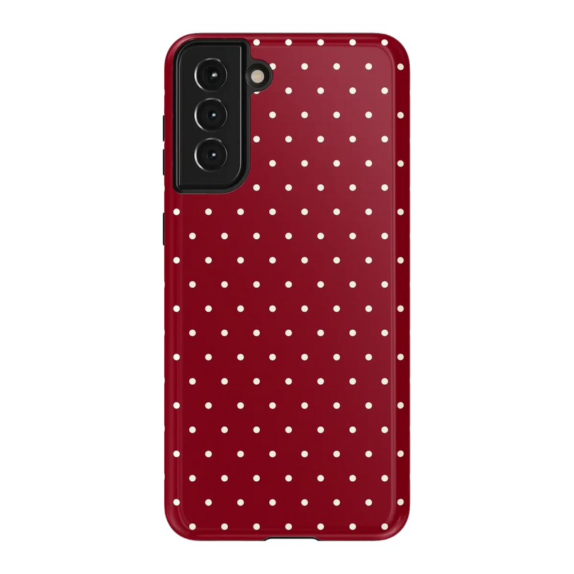 On the Dot | Maroon Polka Dot Case