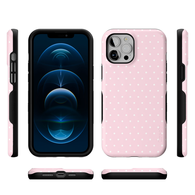 On the Dot | Pink & White Polka Dot Case