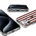 Sunday in Brooklyn | Burgundy Stripes Case