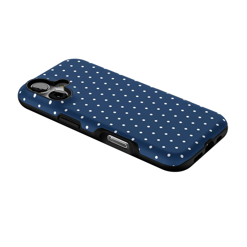 On the Dot | Navy Polka Dot Case