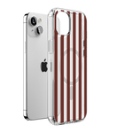 Sunday in Brooklyn | Burgundy Stripes Case