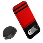 Storm Warning | Black & Red Stripes Case