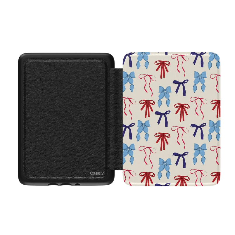 American Girlie | Red White & Blue Bows Kindle Case