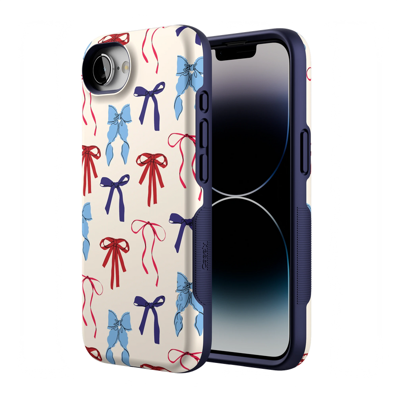 American Girlie | Red White & Blue Bows Case
