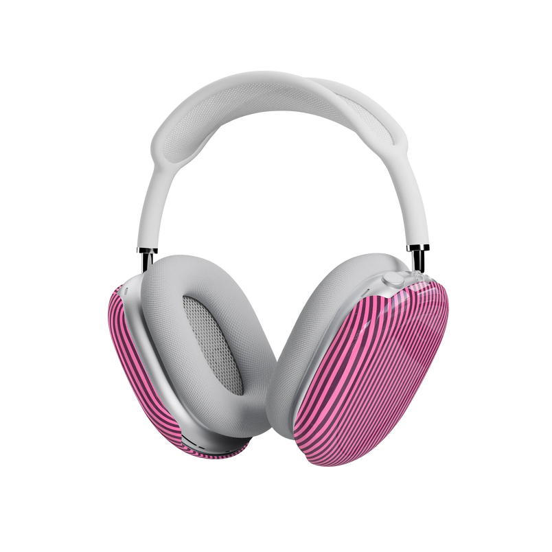 Stripes and the City | Pink & Purple Pinstripe AirPods Max Case