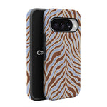 Untamed | Brown & Blue Zebra Case