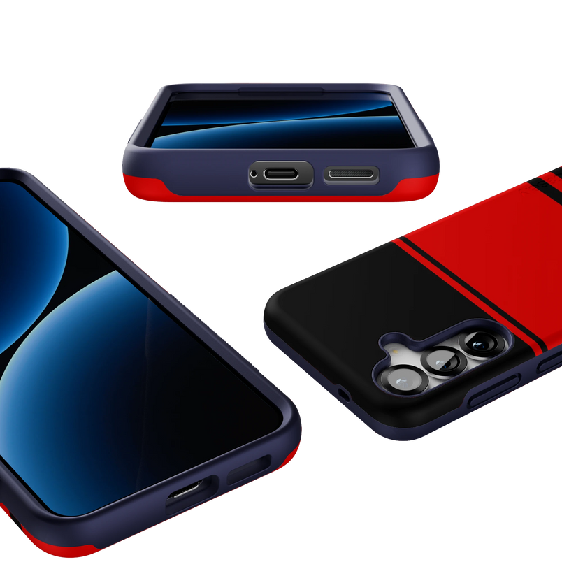Storm Warning | Black & Red Stripes Case