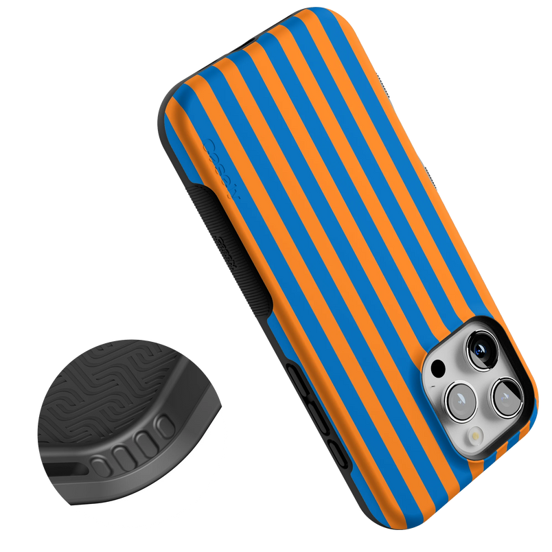 Go New York | Blue & Orange Stripes Case