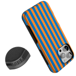 Go New York | Blue & Orange Stripes Case