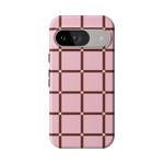 Uptown Gridlock | Pink Checkerboard Case