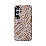 Untamed | Brown & Blue Zebra Case - Galaxy S24