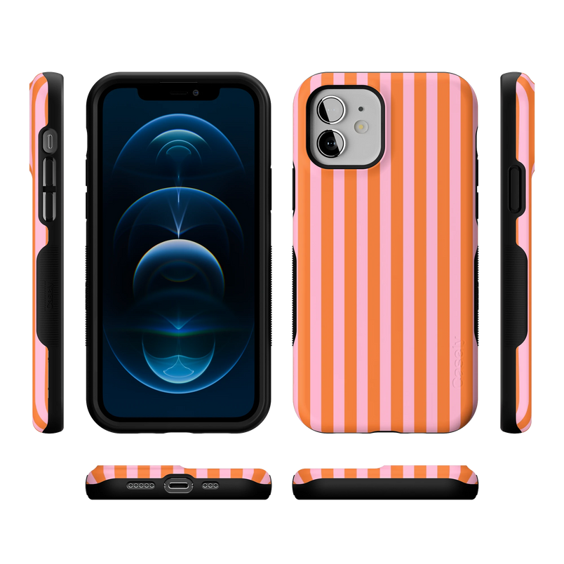 Perfect Stripes | Orange & Pink Stripes Case