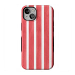 East Coast Summer | Red Stripes Case Phone Case Casetry Bold Flex + MagSafe® iPhone 14 Plus