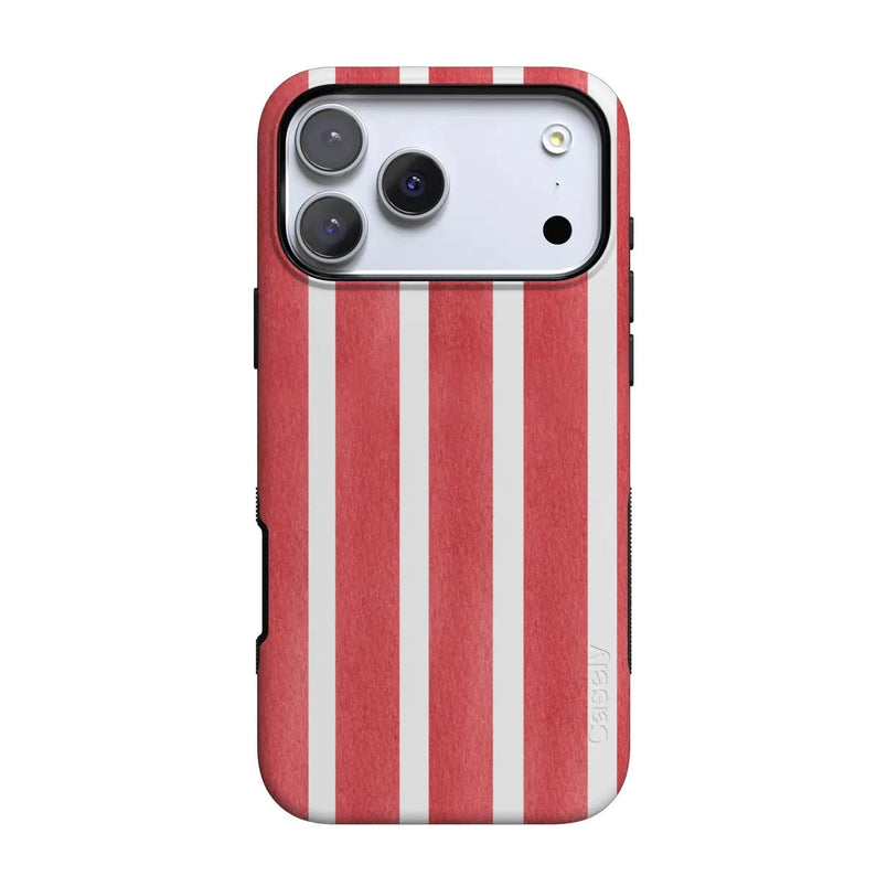 East Coast Summer | Red Stripes Case Phone Case Casetry Bold Flex + MagSafe® iPhone 17 Pro 