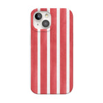 East Coast Summer | Red Stripes Case Phone Case Casetry Classic + MagSafe® iPhone 15 