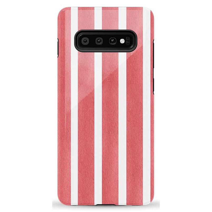 East Coast Summer | Red Stripes Case Phone Case Casetry Essential Galaxy S10 Plus