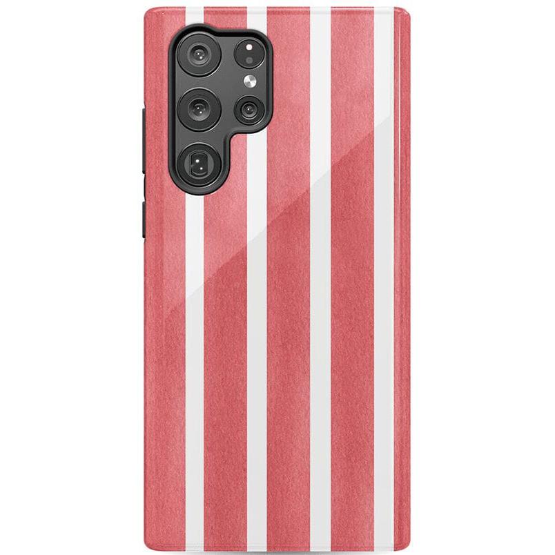 East Coast Summer | Red Stripes Case Phone Case Casetry Essential Galaxy S22 Ultra