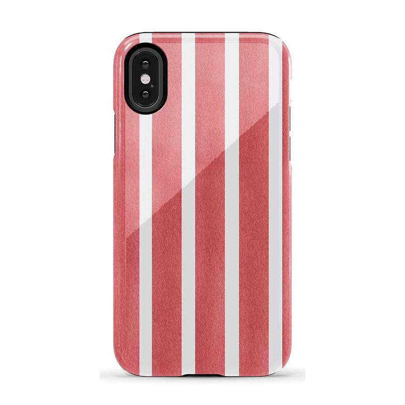 East Coast Summer | Red Stripes Case Phone Case Casetry Essential iPhone X / XS 