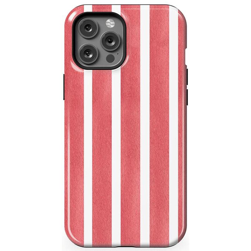 East Coast Summer | Red Stripes Case Phone Case Casetry Essential + MagSafe® iPhone 12 Pro Max