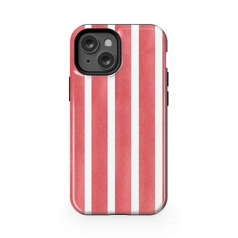 East Coast Summer | Red Stripes Case Phone Case Casetry Essential + MagSafe® iPhone 13 Mini