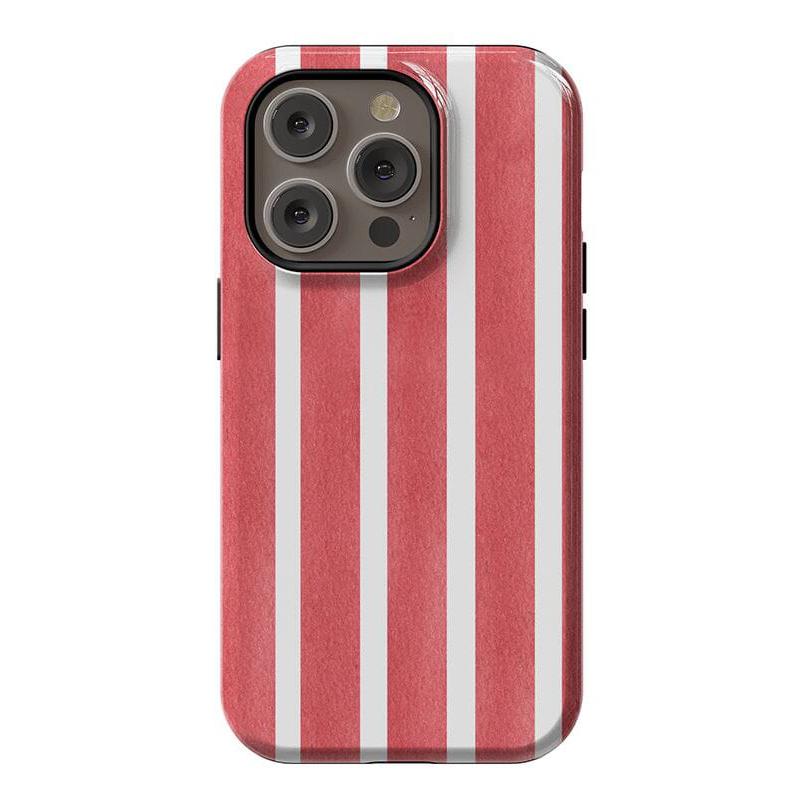 East Coast Summer | Red Stripes Case Phone Case Casetry Essential + MagSafe® iPhone 14 Pro