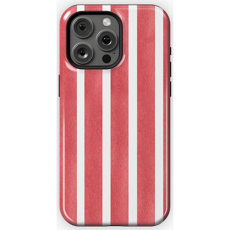 East Coast Summer | Red Stripes Case Phone Case Casetry Essential + MagSafe® iPhone 15 Pro Max