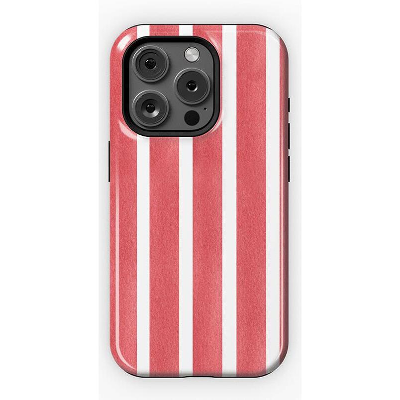 East Coast Summer | Red Stripes Case Phone Case Casetry Essential + MagSafe® iPhone 15 Pro
