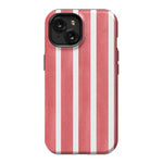 East Coast Summer | Red Stripes Case Phone Case Casetry Essential + MagSafe® iPhone 15