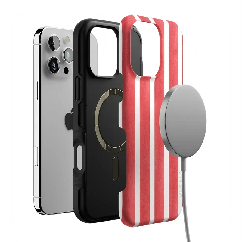 East Coast Summer | Red Stripes Case Phone Case Casetry 
