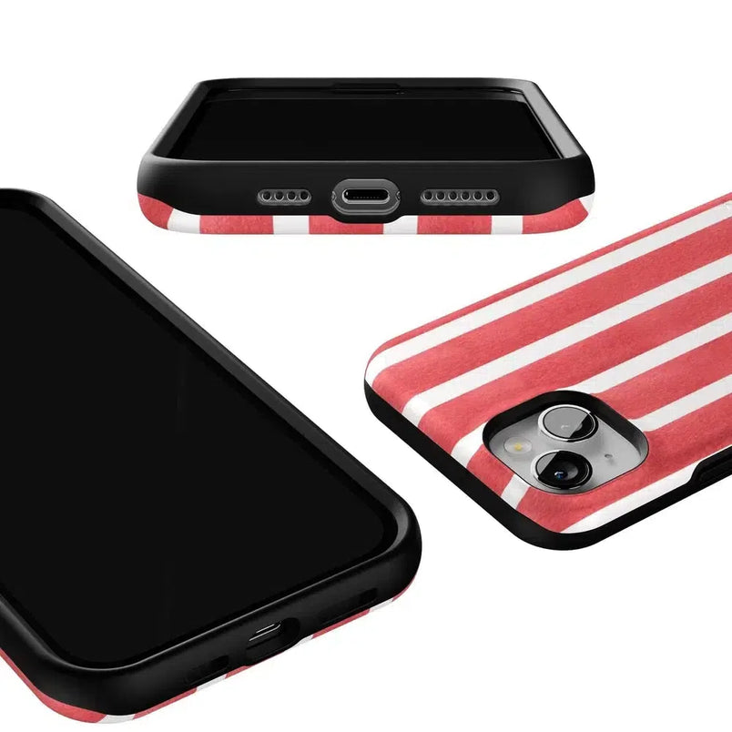 East Coast Summer | Red Stripes Case Phone Case Casetry 