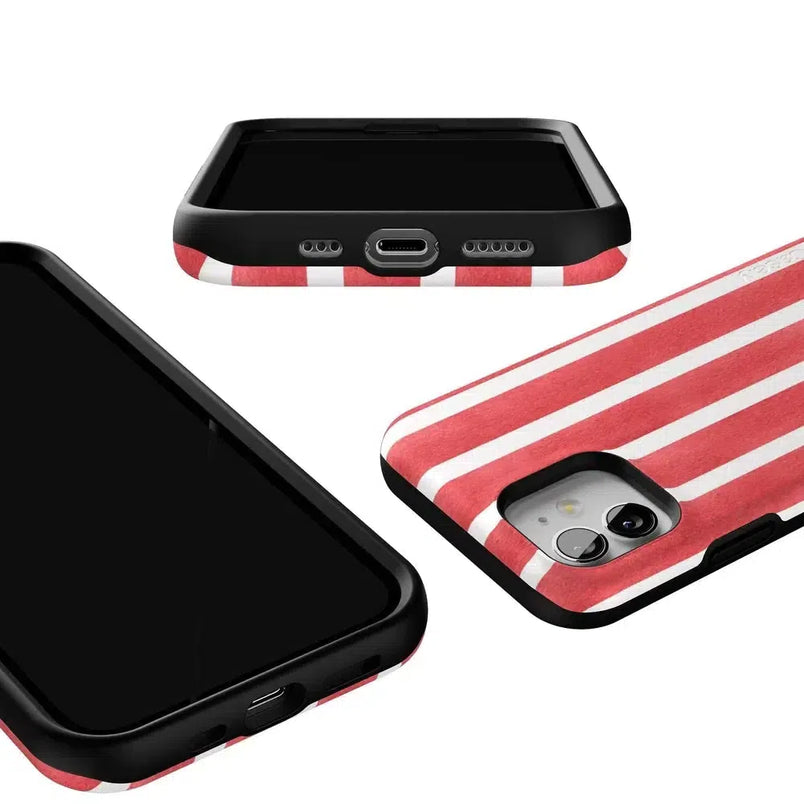 East Coast Summer | Red Stripes Case Phone Case Casetry 
