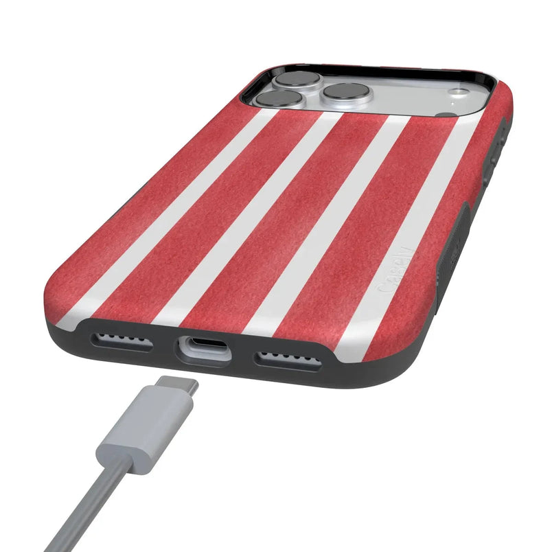 East Coast Summer | Red Stripes Case Phone Case Casetry 