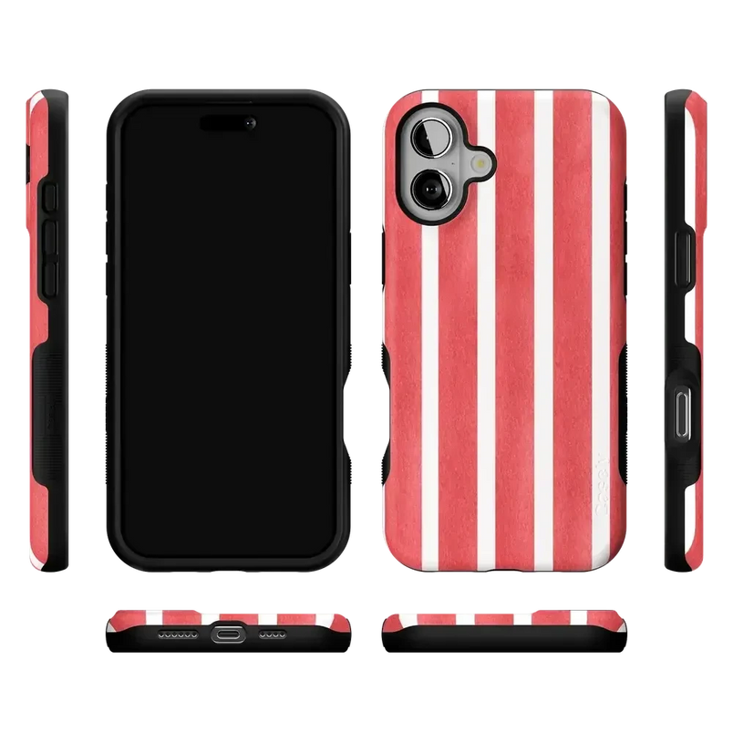 East Coast Summer | Red Stripes Case Phone Case Casetry 