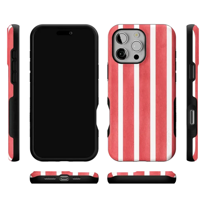 East Coast Summer | Red Stripes Case Phone Case Casetry 