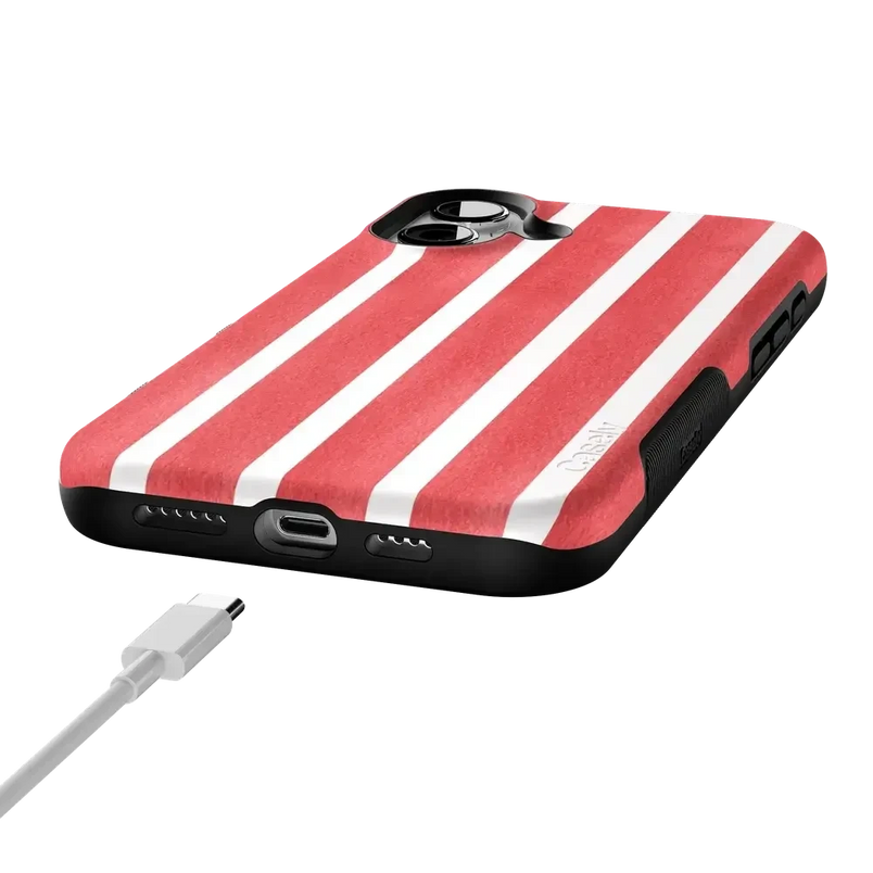 East Coast Summer | Red Stripes Case Phone Case Casetry 