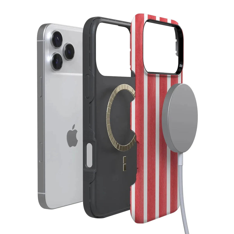 East Coast Summer | Red Stripes Case Phone Case Casetry 