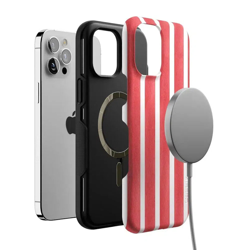East Coast Summer | Red Stripes Case Phone Case Casetry 