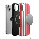 East Coast Summer | Red Stripes Case Phone Case Casetry 