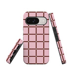 Uptown Gridlock | Pink Checkerboard Case
