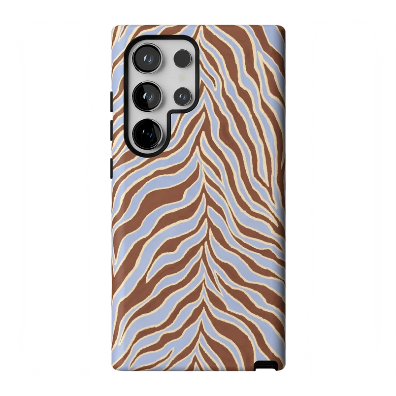 Untamed | Brown & Blue Zebra Case - Galaxy S24 Ultra
