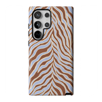 Untamed | Brown & Blue Zebra Case - Galaxy S24 Ultra