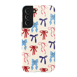 American Girlie | Red White & Blue Bows Case - Galaxy S22 Plus