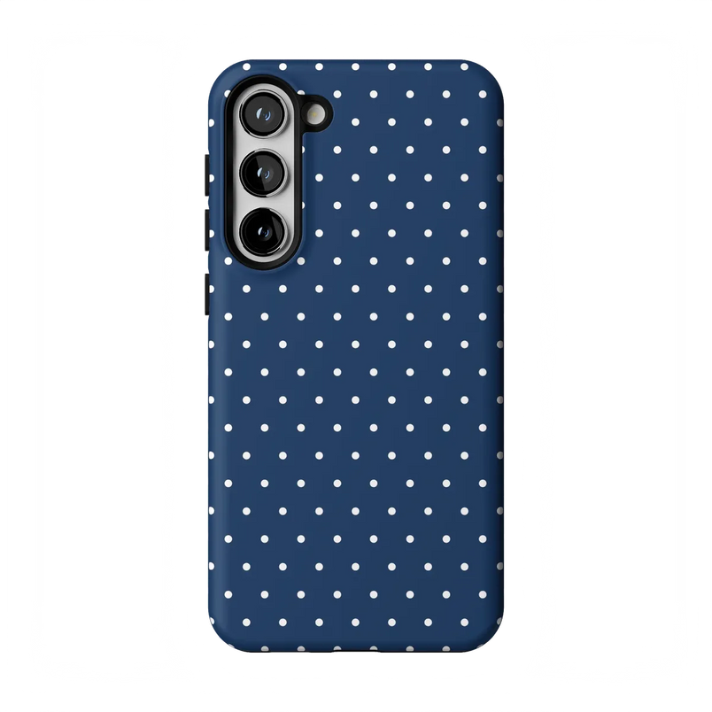 On the Dot | Navy Polka Dot Case